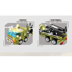 XINGBAO XB-50025 50025 XB50025 non  PHƯƠNG TIỆN PHÓNG MÁY BAY KHÔNG NGƯỜI LÁI TRINH SÁT bộ đồ chơi xếp lắp ráp ghép mô hình Across The Battlefield MILITARY DRONE LAUNCH VEHICLE Băng Qua Chiến Trường 581 khối