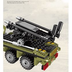 XINGBAO XB-50025 50025 XB50025 non  PHƯƠNG TIỆN PHÓNG MÁY BAY KHÔNG NGƯỜI LÁI TRINH SÁT bộ đồ chơi xếp lắp ráp ghép mô hình Across The Battlefield MILITARY DRONE LAUNCH VEHICLE Băng Qua Chiến Trường 581 khối