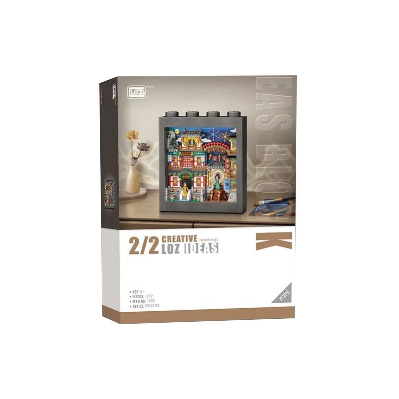 LOZ 1908 non  TIỆC ĐƯỜNG bộ đồ chơi xếp lắp ráp ghép mô hình 1222 khối