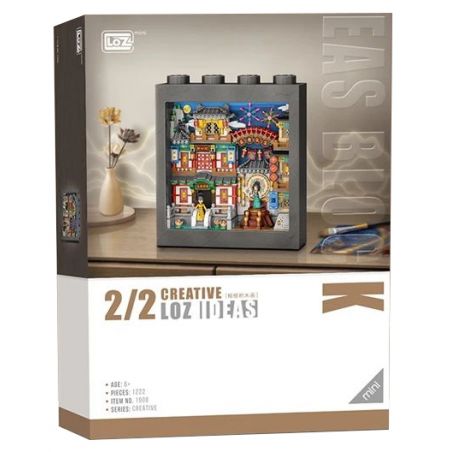 LOZ 1908 non  TIỆC ĐƯỜNG bộ đồ chơi xếp lắp ráp ghép mô hình 1222 khối