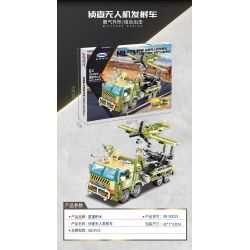 XINGBAO XB-50025 50025 XB50025 non  PHƯƠNG TIỆN PHÓNG MÁY BAY KHÔNG NGƯỜI LÁI TRINH SÁT bộ đồ chơi xếp lắp ráp ghép mô hình Across The Battlefield MILITARY DRONE LAUNCH VEHICLE Băng Qua Chiến Trường 581 khối