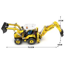 MouldKing 17036 Mould King 17036 REBRICKABLE MOC-86258 86258 MOC86258 REOBRIX 22018 non  HAI PHƯƠNG TIỆN KỸ THUẬT BẬN RỘN bộ đồ chơi xếp lắp ráp ghép mô hình  BULLDOZER Kỹ Thuật Công Nghệ Cao Mô Hình Phương Tiện 2239 khối