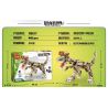MINGDI 10037 non  THẾ GIỚI KHỦNG LONG SHUANGGUAN bộ đồ chơi xếp lắp ráp ghép mô hình Dino DINOSAUR WORLD DILOPHOSAURUS 486 khối