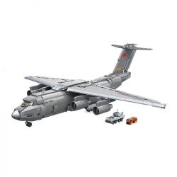 Enlighten 23013 Qman 23013 non  BATTLEFIELD MÁY VẬN CHUYỂN LỚN YUN-20 bộ đồ chơi xếp lắp ráp ghép mô hình Military Army COMBAT ZONES Quân Sự Bộ Đội 1736 khối