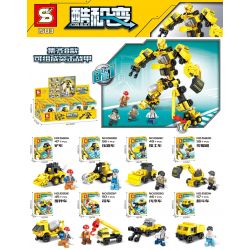 SHENG YUAN SY 1583 non  VƯỢT QUA 8 KẾT HỢP bộ đồ chơi xếp lắp ráp ghép mô hình Creator N In 1 COOLBLOCK 405 khối