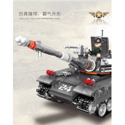 XINGBAO XB-50024 50024 XB50024 non  XE TĂNG T59 bộ đồ chơi xếp lắp ráp ghép mô hình Across The Battlefield T59 TANK Băng Qua Chiến Trường 607 khối
