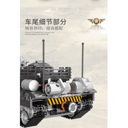 XINGBAO XB-50024 50024 XB50024 non  XE TĂNG T59 bộ đồ chơi xếp lắp ráp ghép mô hình Across The Battlefield T59 TANK Băng Qua Chiến Trường 607 khối