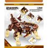 MINGDI 10035 non  THẾ GIỚI KHỦNG LONG TAM GIÁC RỒNG bộ đồ chơi xếp lắp ráp ghép mô hình Dino DINOSAUR WORLD TRICERATOPS 496 khối