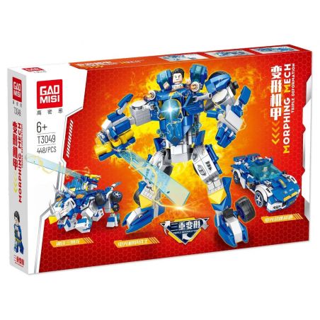 TA GAOLE T3049 3049 non  CHIẾN BINH CƠ GIÁP SẤM SÉT bộ đồ chơi xếp lắp ráp ghép mô hình Military Army MORPHING MECH Quân Sự Bộ Đội 448 khối