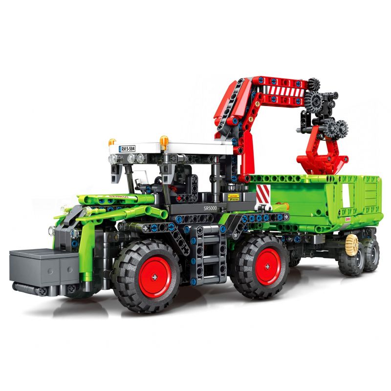 SHENG YUAN SY 74760 non  MÁY KÉO bộ đồ chơi xếp lắp ráp ghép mô hình 1481 khối