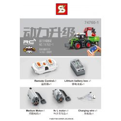 SHENG YUAN SY 74760 non  MÁY KÉO bộ đồ chơi xếp lắp ráp ghép mô hình 1481 khối