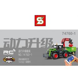 SHENG YUAN SY 74760 non  MÁY KÉO bộ đồ chơi xếp lắp ráp ghép mô hình 1481 khối