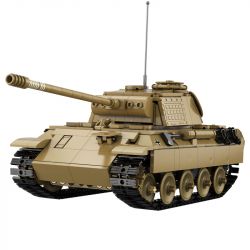CADA DOUBLEE C61073 61073 non  XE TĂNG PANTHER CỔ ĐIỂN TRONG THẾ CHIẾN II 1:35 tỷ lệ 1:35 bộ đồ chơi xếp lắp ráp ghép mô hình Military Army PANZERKAMPFWAGEN V PANTHER Quân Sự Bộ Đội 907 khối