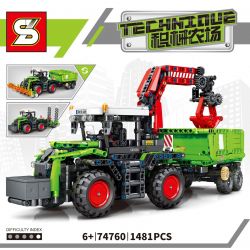 SHENG YUAN SY 74760 non  MÁY KÉO bộ đồ chơi xếp lắp ráp ghép mô hình 1481 khối