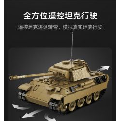 CADA DOUBLEE C61073 61073 non  XE TĂNG PANTHER CỔ ĐIỂN TRONG THẾ CHIẾN II 1:35 tỷ lệ 1:35 bộ đồ chơi xếp lắp ráp ghép mô hình Military Army PANZERKAMPFWAGEN V PANTHER Quân Sự Bộ Đội 907 khối