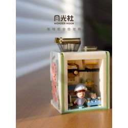 GEKKOSHA 804004 non  ĐẶT "CÀ PHÊ" TỰ bộ đồ chơi xếp lắp ráp ghép mô hình COFFEE MACHINE