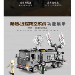 XINGBAO XB-50023 50023 XB50023 non  LU DUN - HỆ THỐNG PHÒNG KHÔNG TẦM NGẮN bộ đồ chơi xếp lắp ráp ghép mô hình Across The Battlefield MILITARY AIR DEFENSE SYSTEM Băng Qua Chiến Trường 641 khối