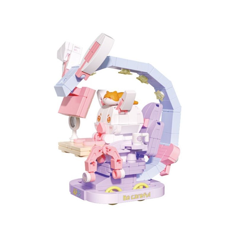 GEKKOSHA 802026 non  XE CHƠI GAME TUTU bộ đồ chơi xếp lắp ráp ghép mô hình FANTASY PETS RABBIT 316 khối