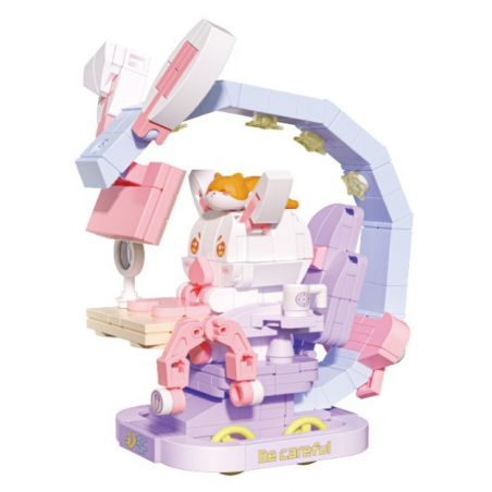 GEKKOSHA 802026 non  XE CHƠI GAME TUTU bộ đồ chơi xếp lắp ráp ghép mô hình FANTASY PETS RABBIT 316 khối