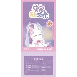 GEKKOSHA 802026 non  XE CHƠI GAME TUTU bộ đồ chơi xếp lắp ráp ghép mô hình FANTASY PETS RABBIT 316 khối