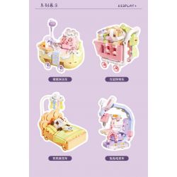 GEKKOSHA 802026 non  XE CHƠI GAME TUTU bộ đồ chơi xếp lắp ráp ghép mô hình FANTASY PETS RABBIT 316 khối