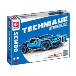 SEMBO 701511 SHENG YUAN SY 8156 non  BUGATTICHIRON tỷ lệ 1:18 bộ đồ chơi xếp lắp ráp ghép mô hình  BUGATTI CHIRON Kỹ Thuật Công Nghệ Cao Mô Hình Phương Tiện 469 khối