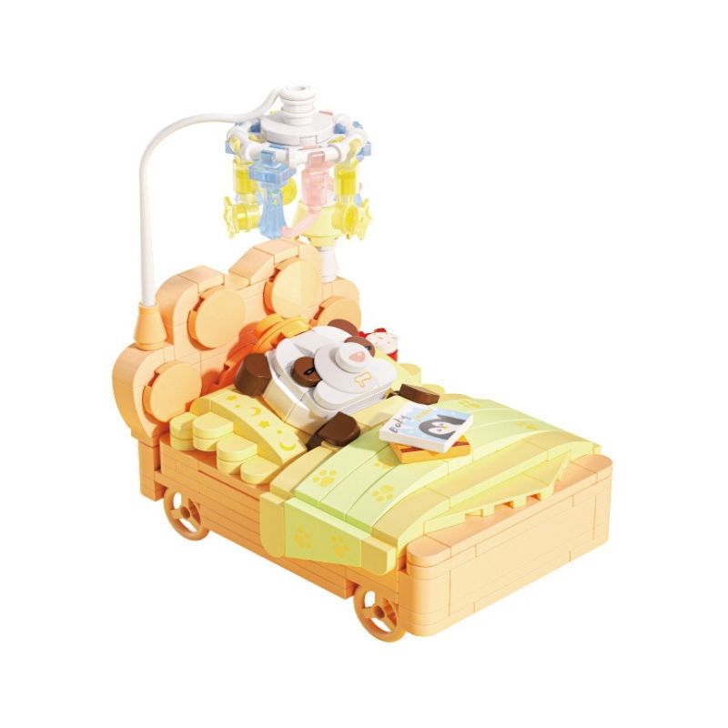 GEKKOSHA 802025 non  GẦM XE ĐẸP bộ đồ chơi xếp lắp ráp ghép mô hình FANTASY PETS SLEEPING CAR 273 khối