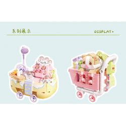 GEKKOSHA 802025 non  GẦM XE ĐẸP bộ đồ chơi xếp lắp ráp ghép mô hình FANTASY PETS SLEEPING CAR 273 khối