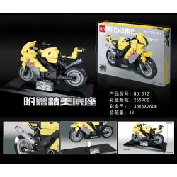FAIR 312 non  TRIUMPH MOTO. bộ đồ chơi xếp lắp ráp ghép mô hình Motorcycle Motorbike TRIUMPH MOTORCYCLE Xe Hai Bánh 265 khối