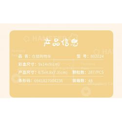 GEKKOSHA 802024 non  GIỎ HÀNG HAMSTER bộ đồ chơi xếp lắp ráp ghép mô hình FANTASY PETS HAMSTER SHOPPING CART 287 khối