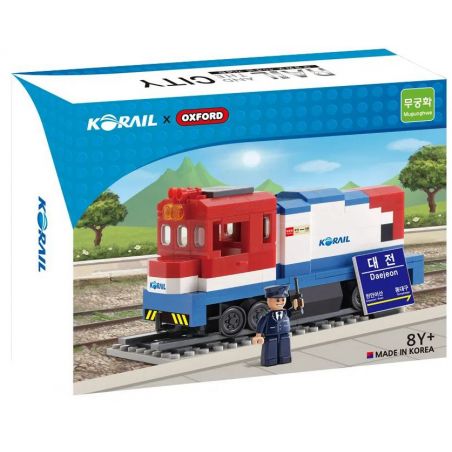 OXFORD F20221220002 20221220002 non  KỶ NIỆM 40 NĂM TÀU ?​MUGUNGHWA bộ đồ chơi xếp lắp ráp ghép mô hình Trains 무궁화호 40주년 Tàu Hỏa