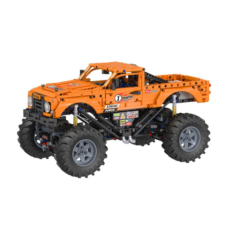 Winner 7126 non  XE TẢI QUÁI VẬT 1:12 tỷ lệ 1:12 bộ đồ chơi xếp lắp ráp ghép mô hình  MONSTER TRUCK Kỹ Thuật Công Nghệ Cao Mô Hình Phương Tiện 1492 khối