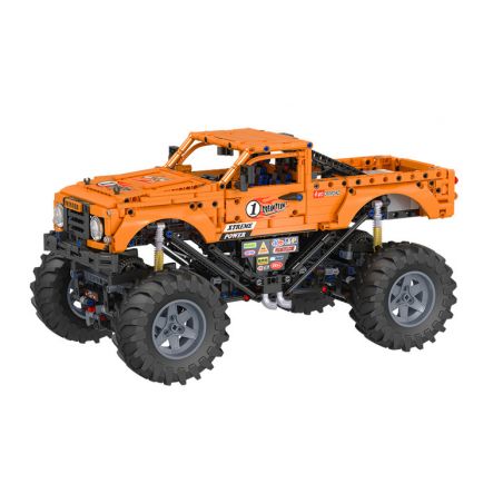 Winner 7126 non  XE TẢI QUÁI VẬT 1:12 tỷ lệ 1:12 bộ đồ chơi xếp lắp ráp ghép mô hình  MONSTER TRUCK Kỹ Thuật Công Nghệ Cao Mô Hình Phương Tiện 1492 khối