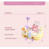 GEKKOSHA 802023 non  GIỎ TẮM LỢN bộ đồ chơi xếp lắp ráp ghép mô hình FANTASY PETS PINK PIG 255 khối