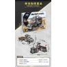 XINGBAO XB-50022 50022 XB50022 non  PHÁO ĐÀI CHỈ HUY DI ĐỘNG bộ đồ chơi xếp lắp ráp ghép mô hình Across The Battlefield MILITARY COMMAND VEHICLE Băng Qua Chiến Trường 839 khối