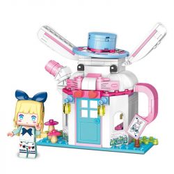 Enlighten 72024 Qman 72024 non  ALICE NGÔI NHÀ TUYỆT VỜI bộ đồ chơi xếp lắp ráp ghép mô hình Minecraft Game Xây Dựng 167 khối