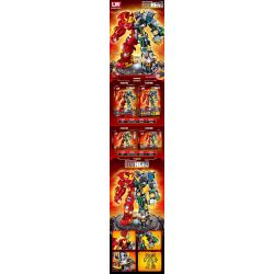 LW 2081 non  CƠ THỂ KHÍ NHÌN XUYÊN QUA THÉP bộ đồ chơi xếp lắp ráp ghép mô hình Marvel Super Heroes IRON HERO Siêu Anh Hùng Marvel 1203 khối