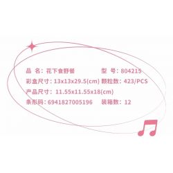 GEKKOSHA 804215 non  DÃ NGOẠI HOA bộ đồ chơi xếp lắp ráp ghép mô hình THE PICNIC 423 khối