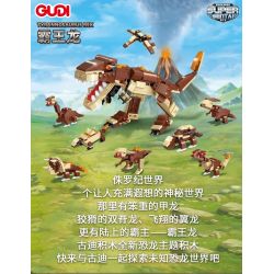 GUDI 40405 non  KHỦNG LONG BẠO CHÚA REX bộ đồ chơi xếp lắp ráp ghép mô hình Creator TYRANNOSAURUS REX Sáng Tạo 252 khối