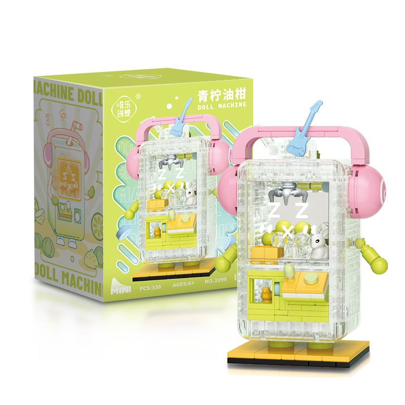 WEIGHT 2099 non  VÔI CHANH bộ đồ chơi xếp lắp ráp ghép mô hình 338 khối