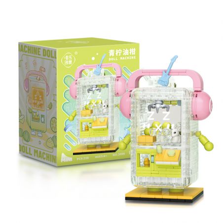 WEIGHT 2099 non  VÔI CHANH bộ đồ chơi xếp lắp ráp ghép mô hình 338 khối