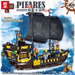 ZHEGAO QL1812 1812 non  QUY TẮC TÀU CƯỚP BIỂN bộ đồ chơi xếp lắp ráp ghép mô hình Pirates Of The Caribbean PIEARES KINGDOM Cướp Biển Vùng Caribe
