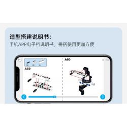 CADA DOUBLEE C83002 83002 non  ROBOT LẬP TRÌNH Z.BOT bộ đồ chơi xếp lắp ráp ghép mô hình  Kỹ Thuật Công Nghệ Cao Mô Hình Phương Tiện 462 khối