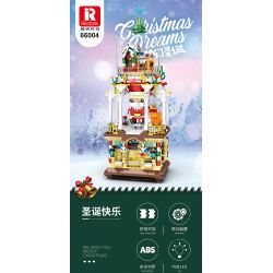 REOBRIX 66004 non  TƯỞNG TƯỢNG GIÁNG SINH bộ đồ chơi xếp lắp ráp ghép mô hình Seasonal CHRISTMAS DREAMS Mùa Lễ Hội 843 khối