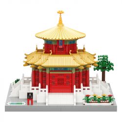 MOYU BLOCK MY92012 92012 non  TỬ CẤM THÀNH WANCHUN PAVILION bộ đồ chơi xếp lắp ráp ghép mô hình Architecture Công Trình Kiến Trúc 3812 khối