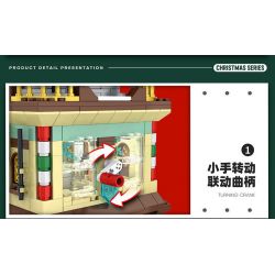 REOBRIX 66004 non  TƯỞNG TƯỢNG GIÁNG SINH bộ đồ chơi xếp lắp ráp ghép mô hình Seasonal CHRISTMAS DREAMS Mùa Lễ Hội 843 khối