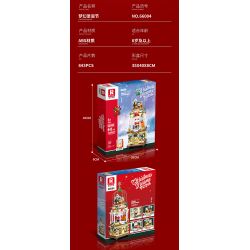 REOBRIX 66004 non  TƯỞNG TƯỢNG GIÁNG SINH bộ đồ chơi xếp lắp ráp ghép mô hình Seasonal CHRISTMAS DREAMS Mùa Lễ Hội 843 khối