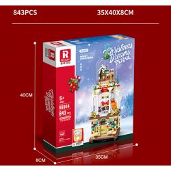 REOBRIX 66004 non  TƯỞNG TƯỢNG GIÁNG SINH bộ đồ chơi xếp lắp ráp ghép mô hình Seasonal CHRISTMAS DREAMS Mùa Lễ Hội 843 khối