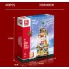 REOBRIX 66004 non  TƯỞNG TƯỢNG GIÁNG SINH bộ đồ chơi xếp lắp ráp ghép mô hình Seasonal CHRISTMAS DREAMS Mùa Lễ Hội 843 khối
