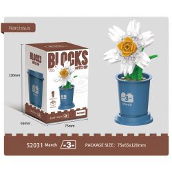 Decool 52031 Jisi 52031 non  CỐC CÀ PHÊ KIỂU CÂY NHỎ 12 bộ đồ chơi xếp lắp ráp ghép mô hình Flowers Hoa